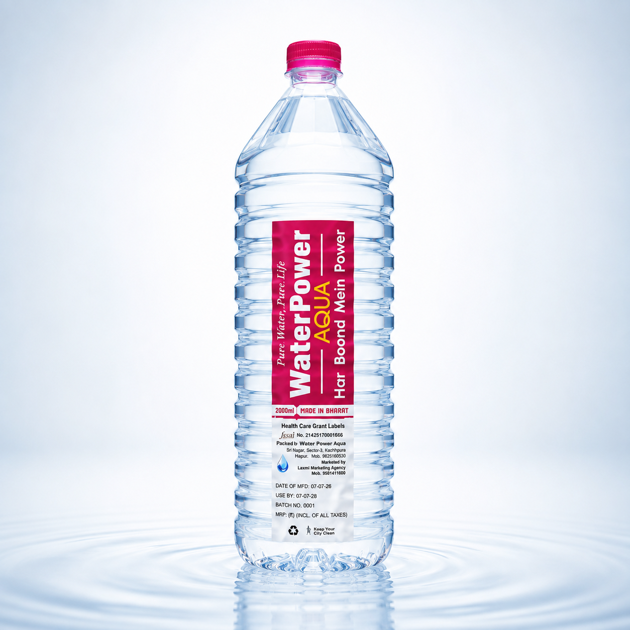 Water Power Aqua 1000ml bottle