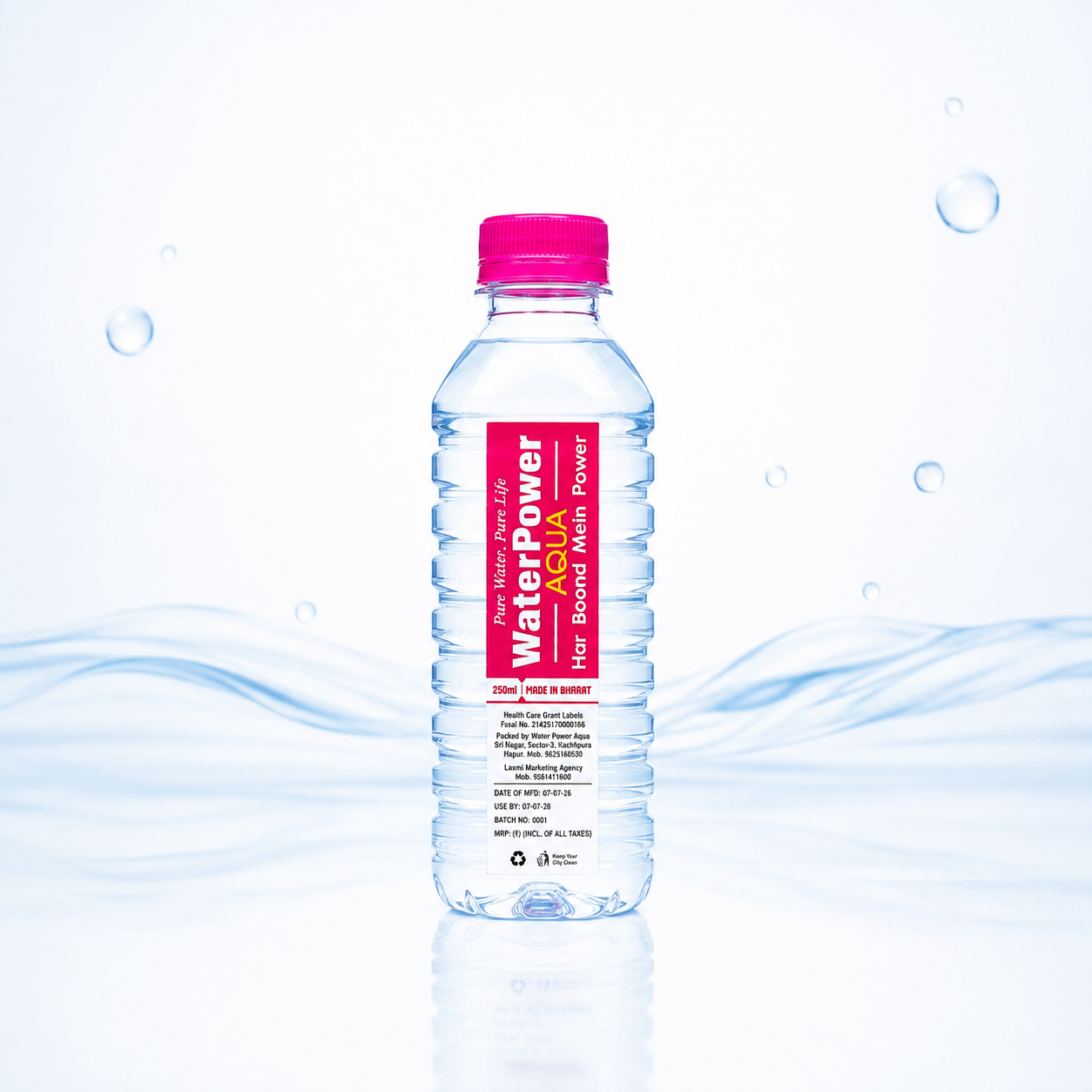 Water Power Aqua 250ml bottle