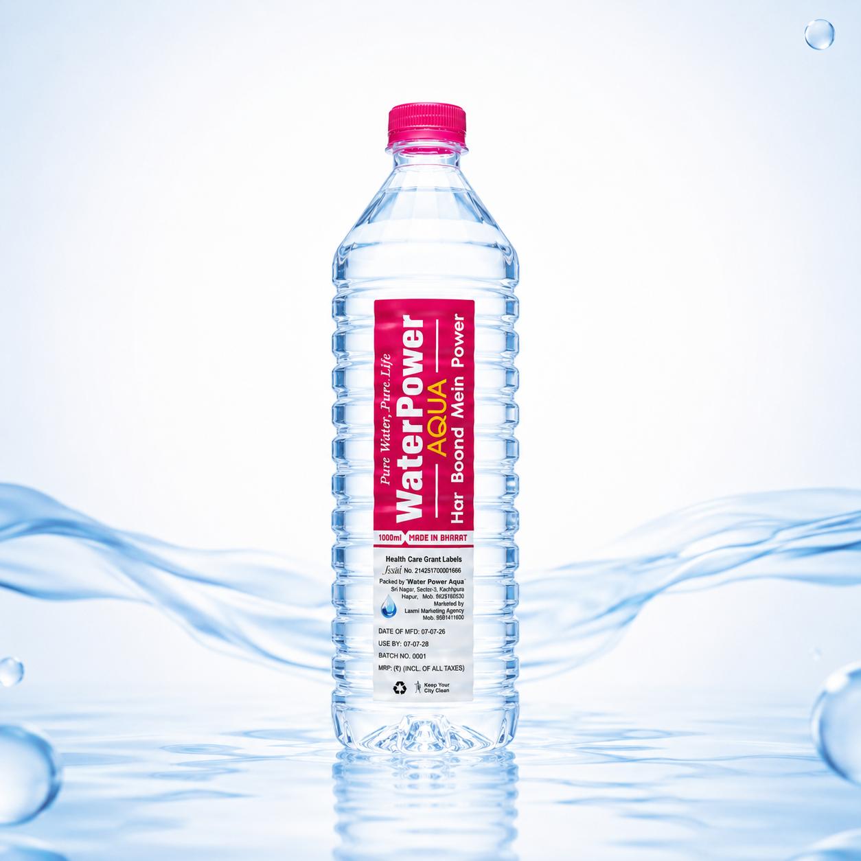 Water Power Aqua 500ml bottle